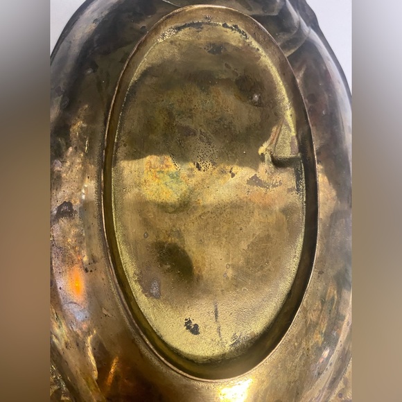 Solid Brass Fish Shaped Trinket Dish Tray 13 Inch - Picture 10 of 13